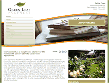 Tablet Screenshot of deltacoveapartments.com